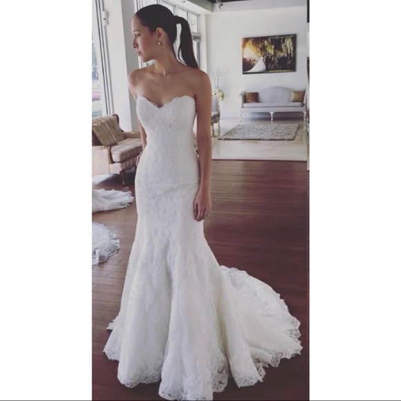 Maggie Sottero Strapless Wedding Dress - Picture 4 of 7